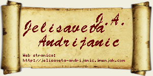 Jelisaveta Andrijanić vizit kartica